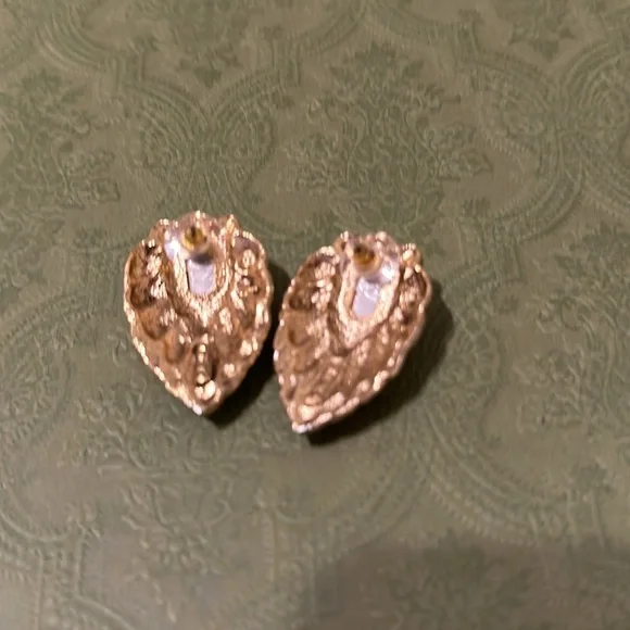 Vintage M. Lent pierced statement earrings. - Picture 5 of 6